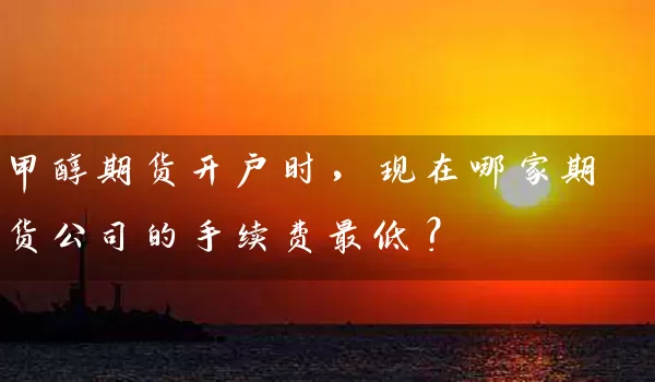 甲醇期货开户时，现在哪家期货公司的手续费最低？_https://www.wushaosheng.com_苹果期货_第1张