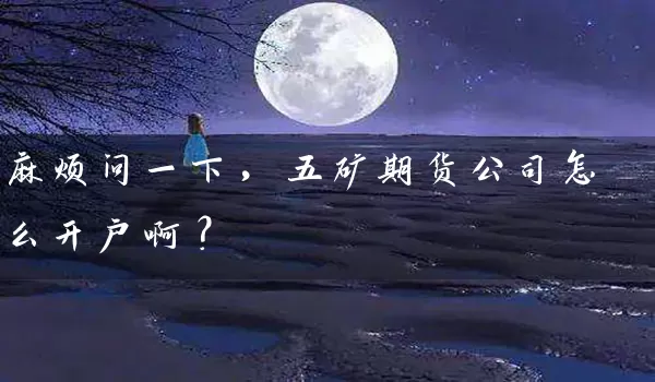 麻烦问一下，五矿期货公司怎么开户啊？_https://www.wushaosheng.com_生猪期货_第1张