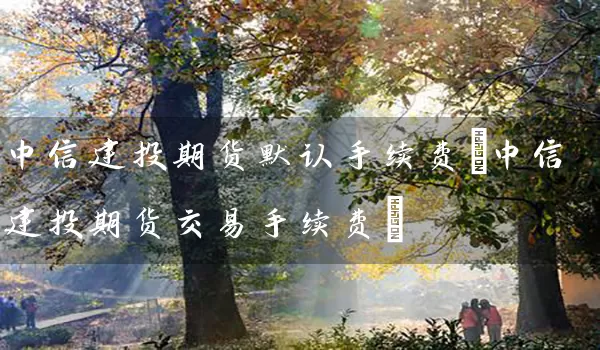 中信建投期货默认手续费(中信建投期货交易手续费)_https://www.wushaosheng.com_期货直播间_第1张