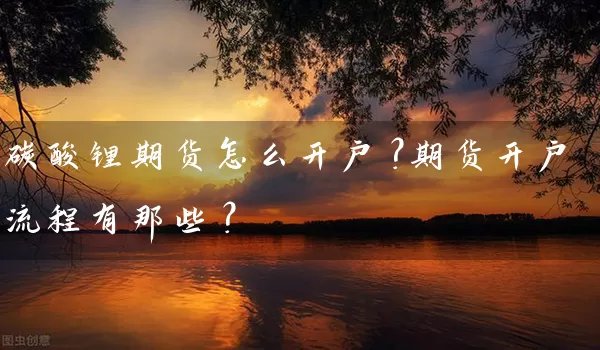 碳酸锂期货怎么开户？期货开户流程有那些？_https://www.wushaosheng.com_豆粕期货_第1张