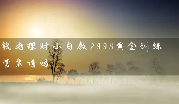 钱塘理财小白教2998黄金训练营靠谱吗_https://www.wushaosheng.com_豆粕期货_第1张