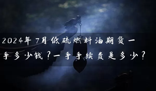 2024年7月低硫燃料油期货一手多少钱？一手手续费是多少？_https://www.wushaosheng.com_期货直播间_第1张